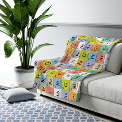 Periodic Table Premium Faux Sherpa Blanket