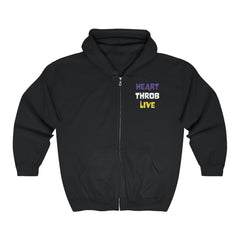 Embroidered Zip Up Hoodie