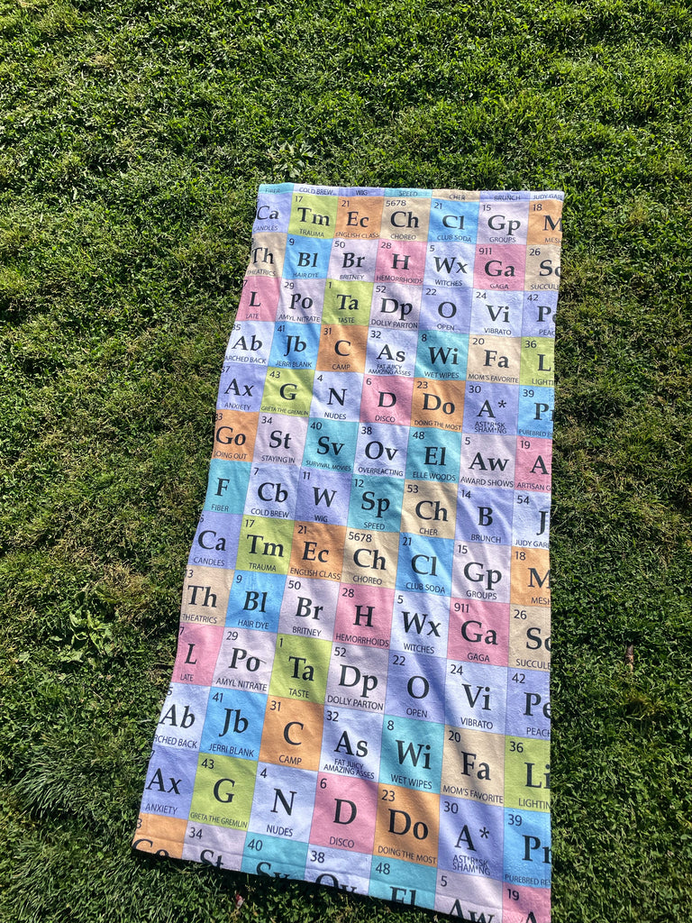 Periodic Table Beach Towel